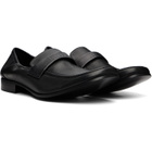 MM6 Maison Margiela Black Leather Swing Toe Loafers