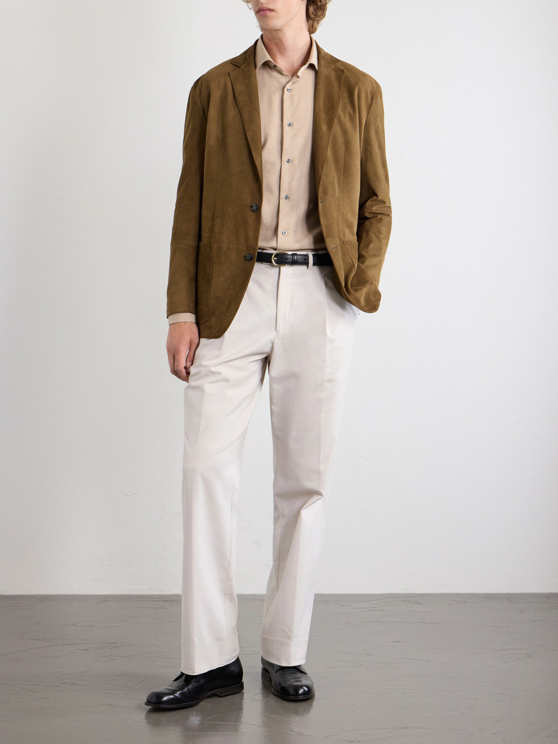Caruso - Cotton and Cashmere-Blend Shirt - Neutrals