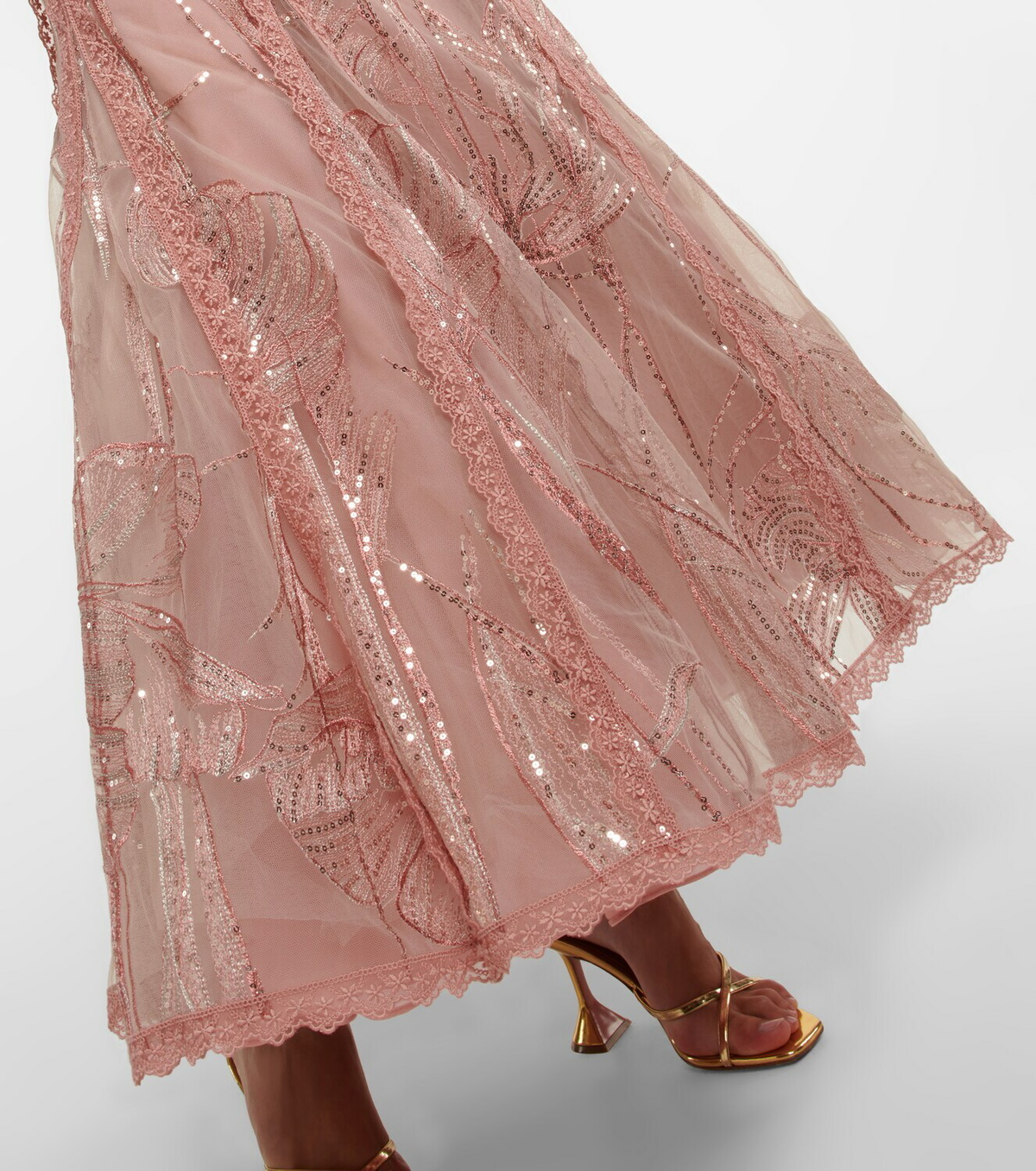 sachin and babi light blue dress The Nalina Gown: Soft lurex georgette drapes across the body, while floral  beaded appliqué traces the sheer tulle bodice for a layered, romantic  effect main image 0