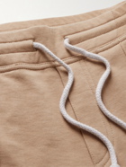 BRUNELLO CUCINELLI - Tapered Cotton Sweatpants - Brown