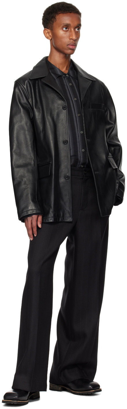 SAILOR TROUSER Maitre D Black Wool Maître D Sailor Trousers