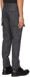 Dsquared2 Grey Wool Cargo Pants