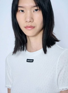 Miu Miu Lace-Trim Logo-Patch T-shirt