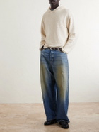 424 - Big Daddy Wide-Leg Distressed Jeans - Blue