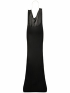 CHRISTOPHER ESBER Petra Knit Maxi Halter Dress