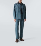 Loro Piana Conley corduroy-trimmed denim jacket
