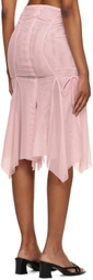ORIENS Pink Momentum Midi Skirt