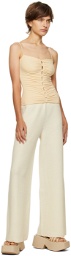 Norba Off-White Wide Sport Pants
