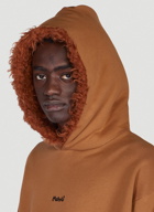 Faur Fux Trim Hooded Sweatshirt in Brown