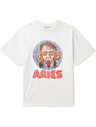 Aries - Logo-Print Cotton-Jersey T-Shirt - White