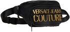 Versace Jeans Couture Black Logo Belt Bag