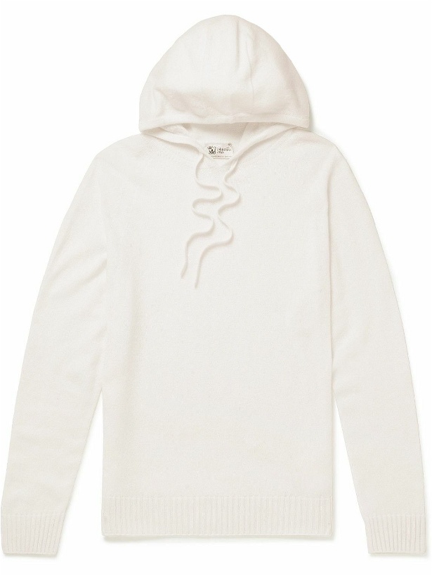 Photo: Johnstons of Elgin - Cashmere Hoodie - White