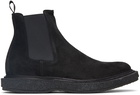 Officine Creative Black Suede Bullet 2 Chelsea Boots