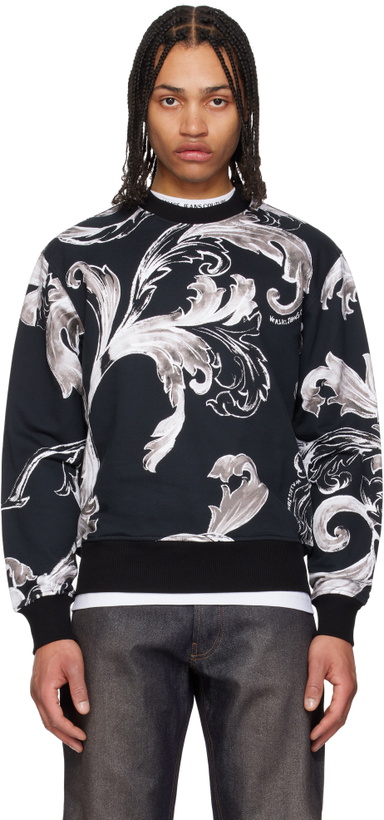Photo: Versace Jeans Couture Black Graphic Sweatshirt