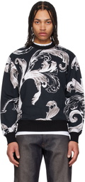 Versace Jeans Couture Black Graphic Sweatshirt