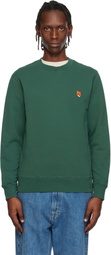 Maison Kitsuné Green Fox Head Regular Sweatshirt