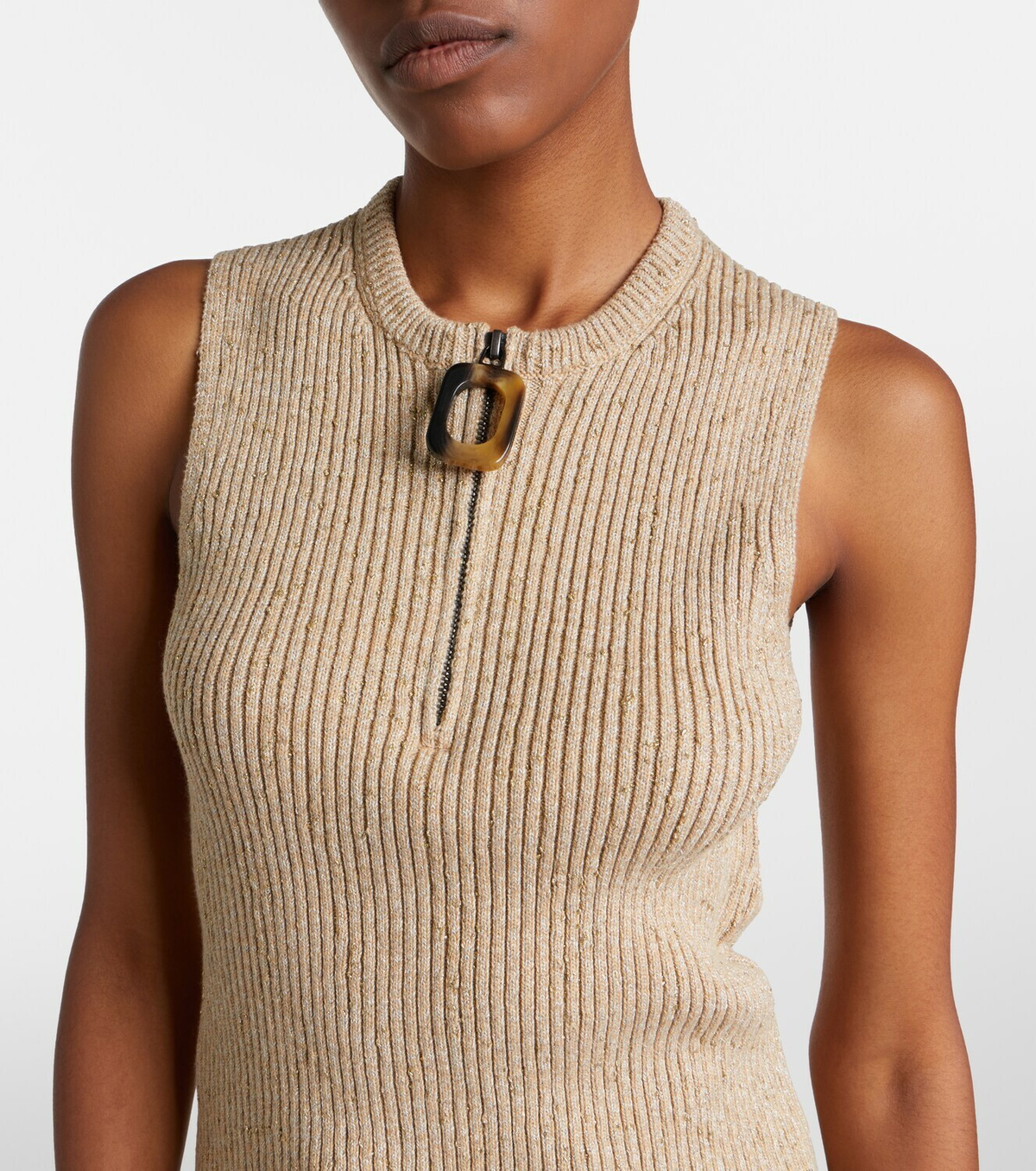 JW Anderson Ribbed-knit cotton-blend tank top