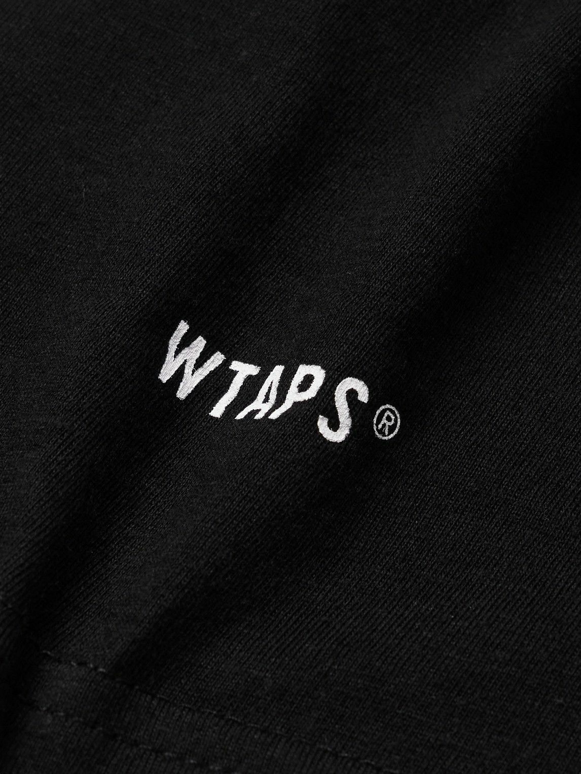 WTAPS - Three-Pack Logo-Print Cotton-Jersey T-Shirt - Black WTAPS