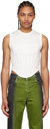 Dion Lee Off-White Cotton Tank Top