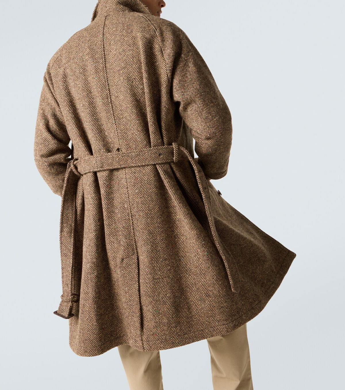 Polo Ralph Lauren Herringbone wool tweed coat Polo Ralph Lauren
