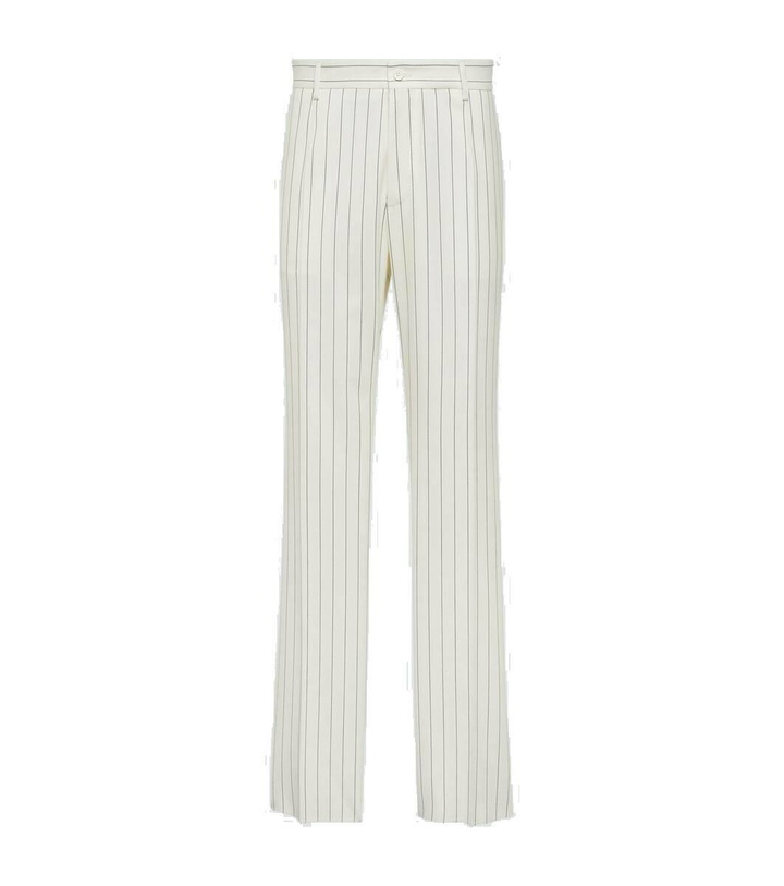 Photo: Dolce&Gabbana Pinstripe wool suit pants