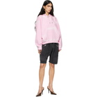 Off-White Pink Spray Off Stamp Over Hoodie