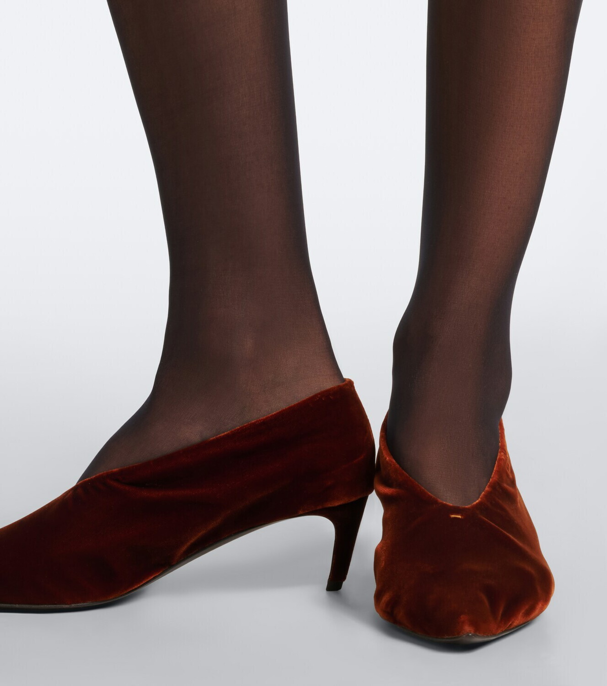 Khaite Miriam velvet pumps