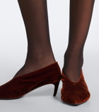 Khaite Miriam velvet pumps