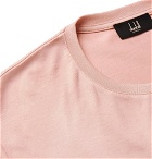 Dunhill - Logo-Embroidered Cotton-Jersey T-Shirt - Pink