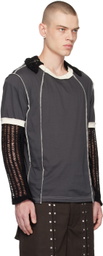 NVRFRGT Gray Crewneck T-Shirt
