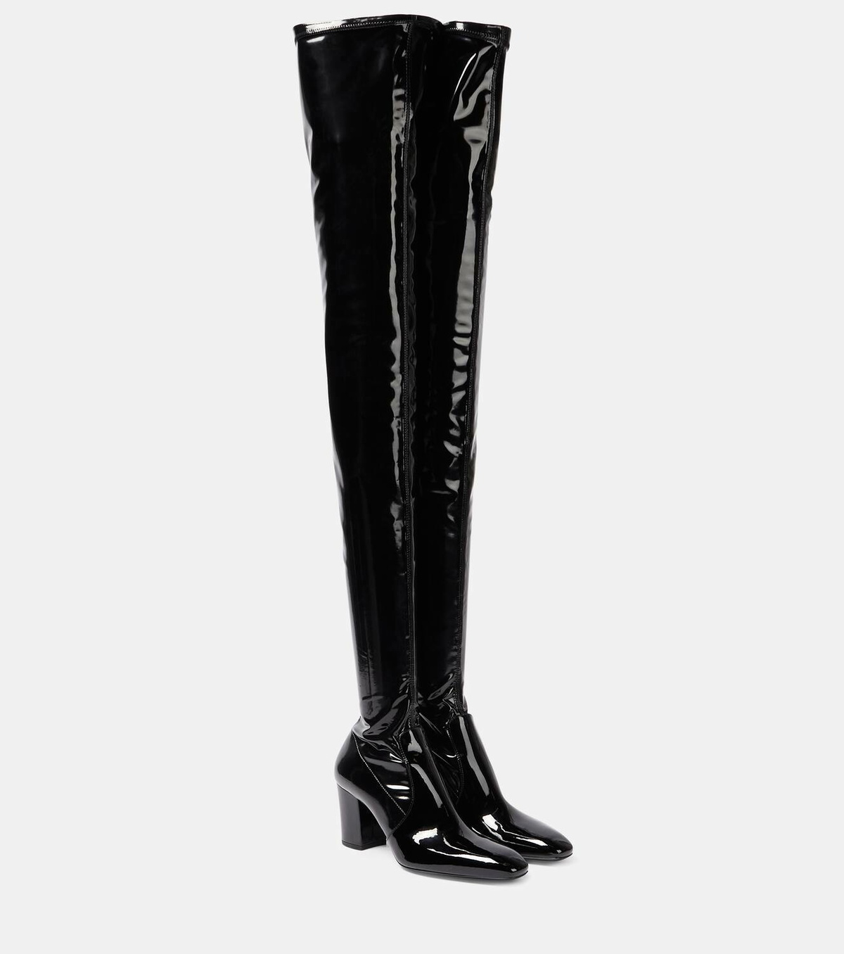 over the knee vinyl boots