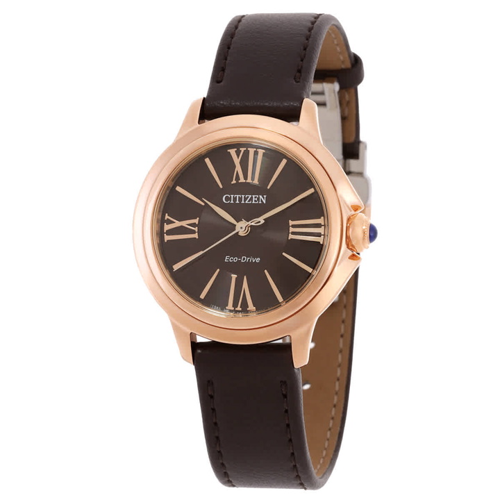 Photo: Citizen L Ceci Eco-Drive Brown Dial Ladies Watch EM1163-09X