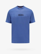 Zegna T Shirt Blue Mens
