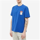 JW Anderson Men's Apple Core Logo T-Shirt in Blue