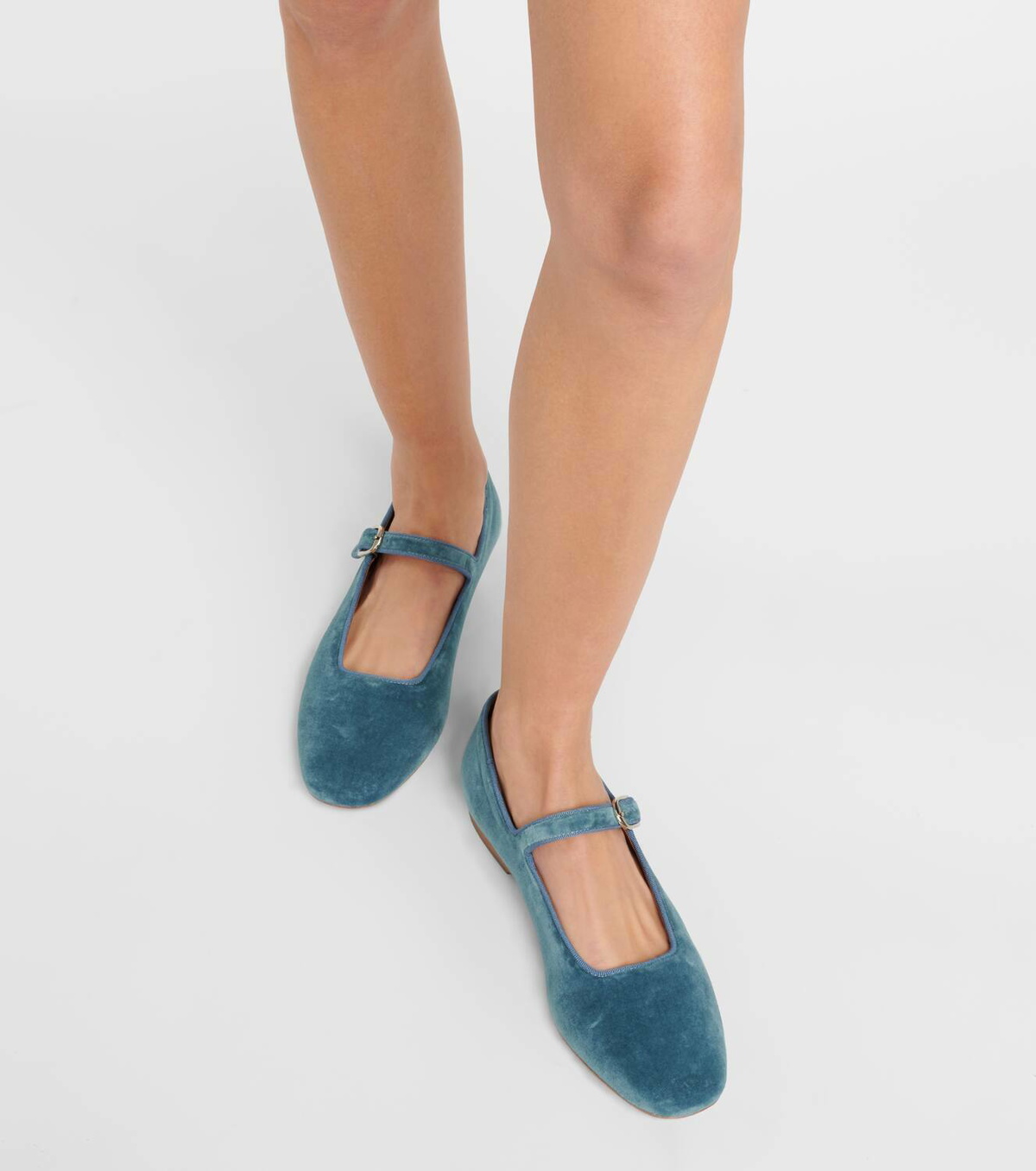 Le Monde Béryl Velvet Mary Jane ballet flats Le Monde Beryl