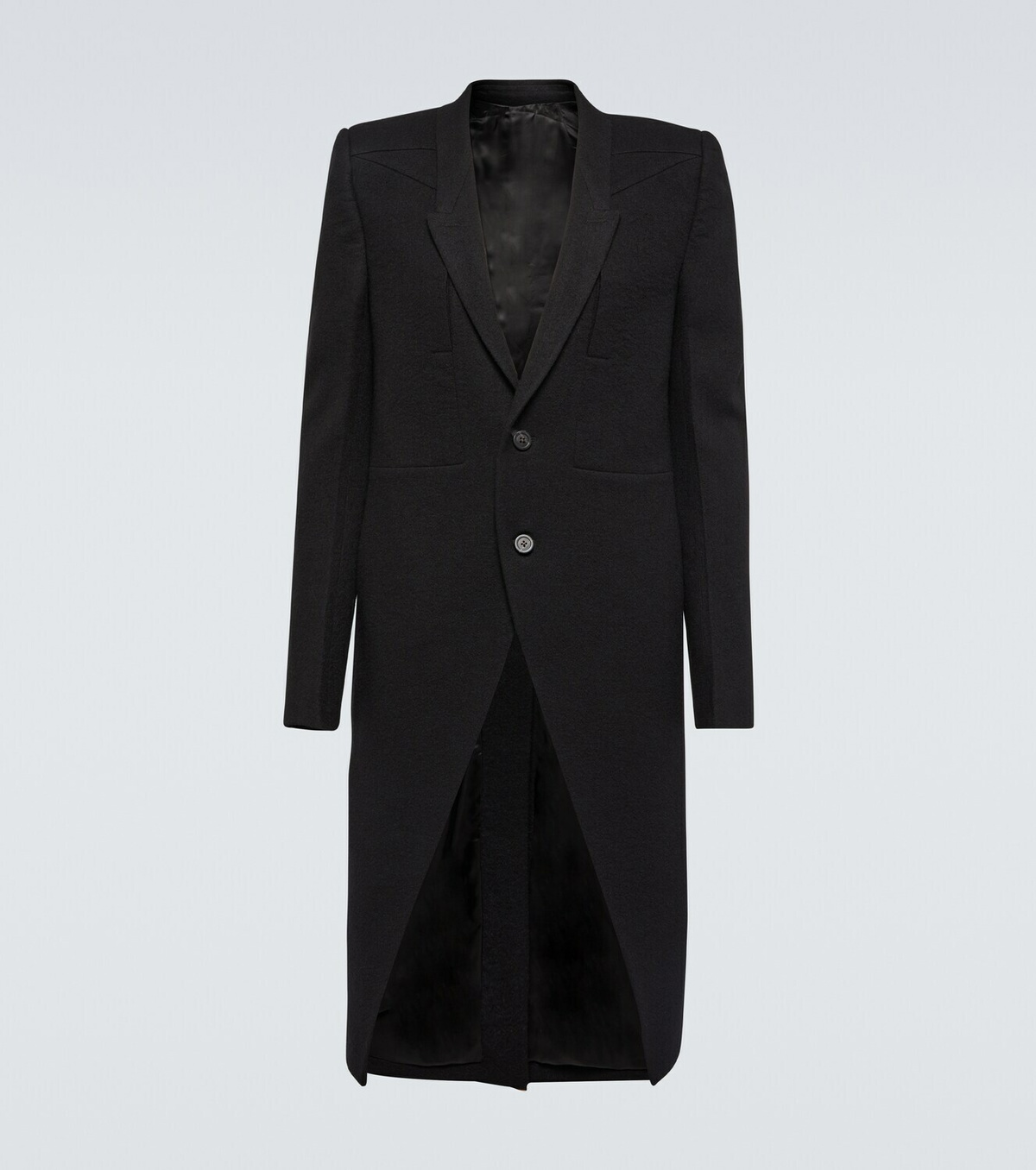 Rick Owens Fogpocket Neue virgin wool coat Rick Owens