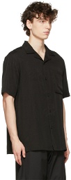 Han Kjobenhavn Black Jacquard Summer Short Sleeve Shirt
