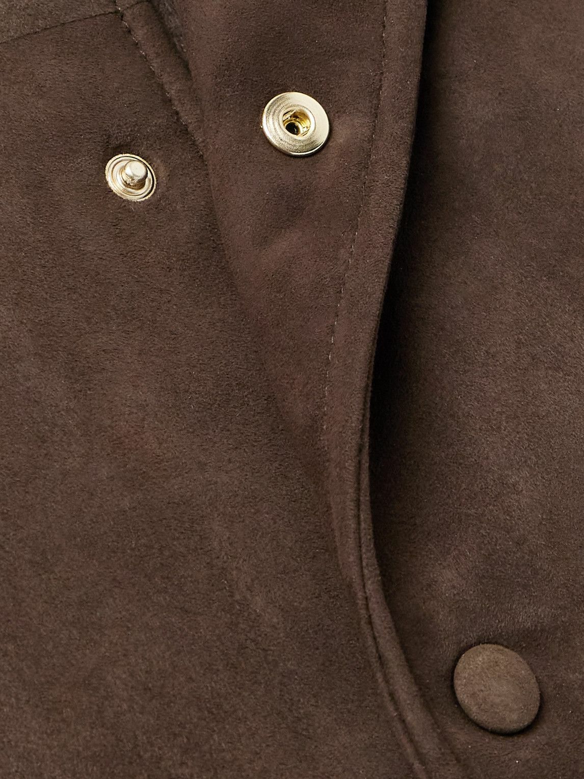 Gabriela Hearst - Greg Slim-Fit Padded Suede Bomber Jacket - Brown