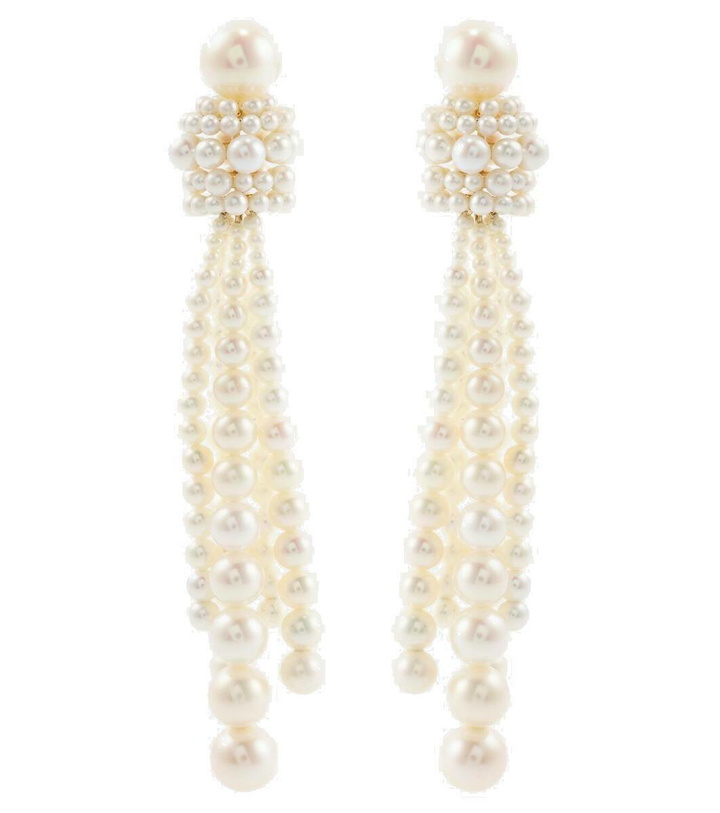 Photo: Sophie Bille Brahe Colonna Grande 14kt gold earrings with pearls