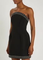 Rebecca Vallance Nyx Crystal-embellished Crepe Mini Dress Black