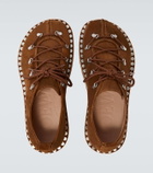 Loewe Rivet studded suede shoes