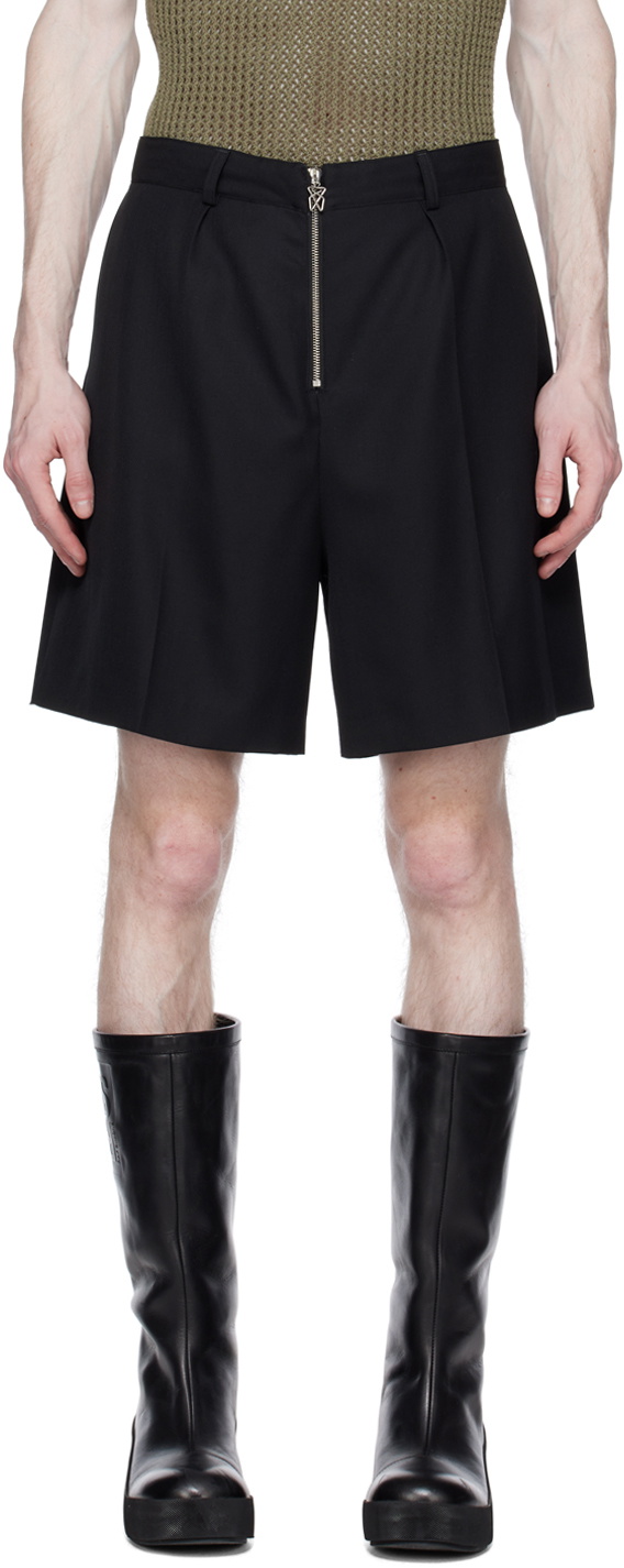 LGN Louis Gabriel Nouchi Black Paper Clip Shorts