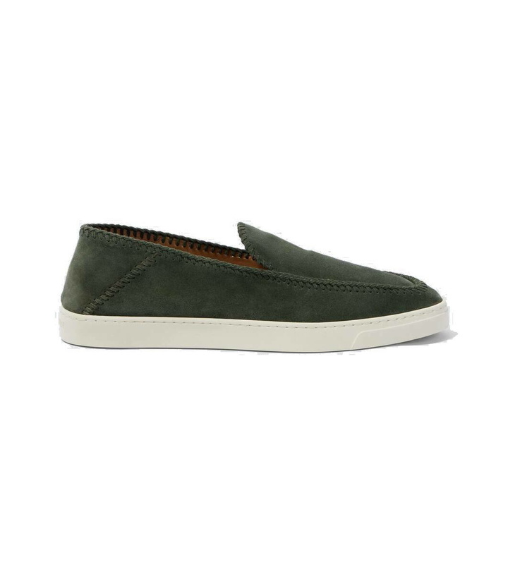 Photo: Giorgio Armani Suede slip-on shoes