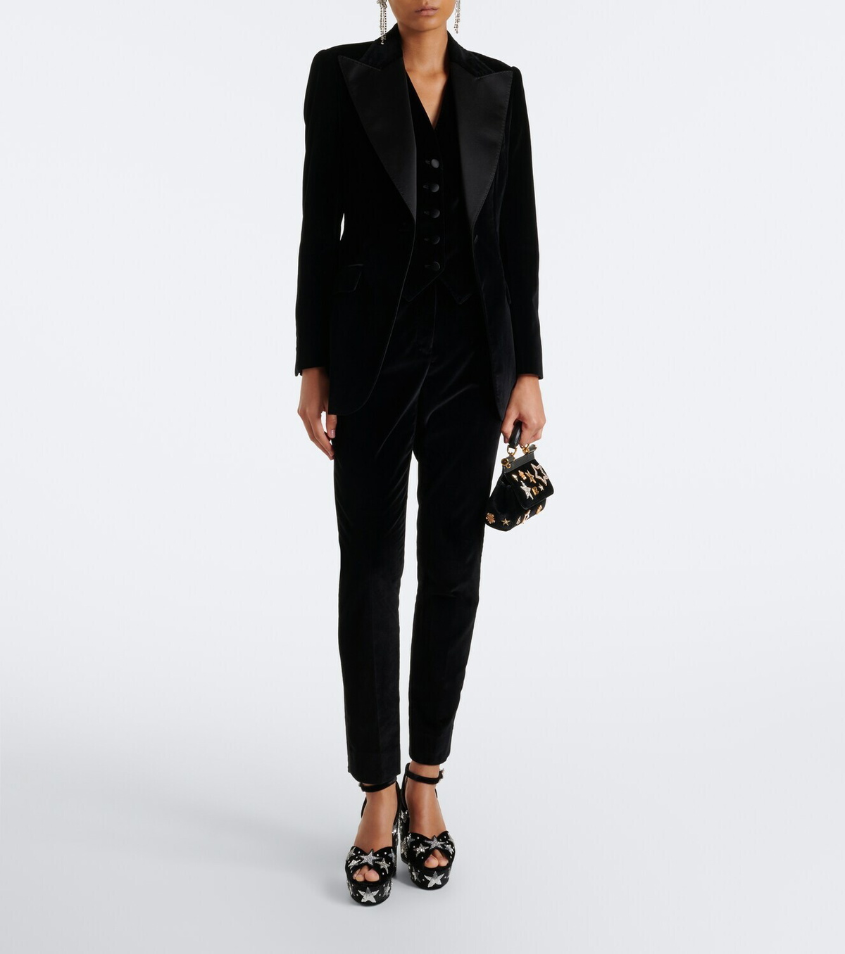 Dolce&Gabbana Cotton and silk-blend velvet vest