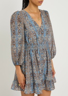 Paige Ophelie Cotton-blend Mini Dress Multicoloured