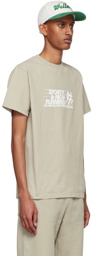 Sporty & Rich Taupe Cotton T-Shirt