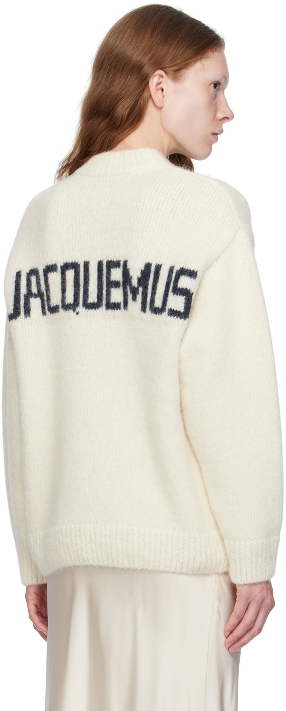 Pull Beige Jacquemus Logo La Maille - Taille XS | Occasion Parfait état