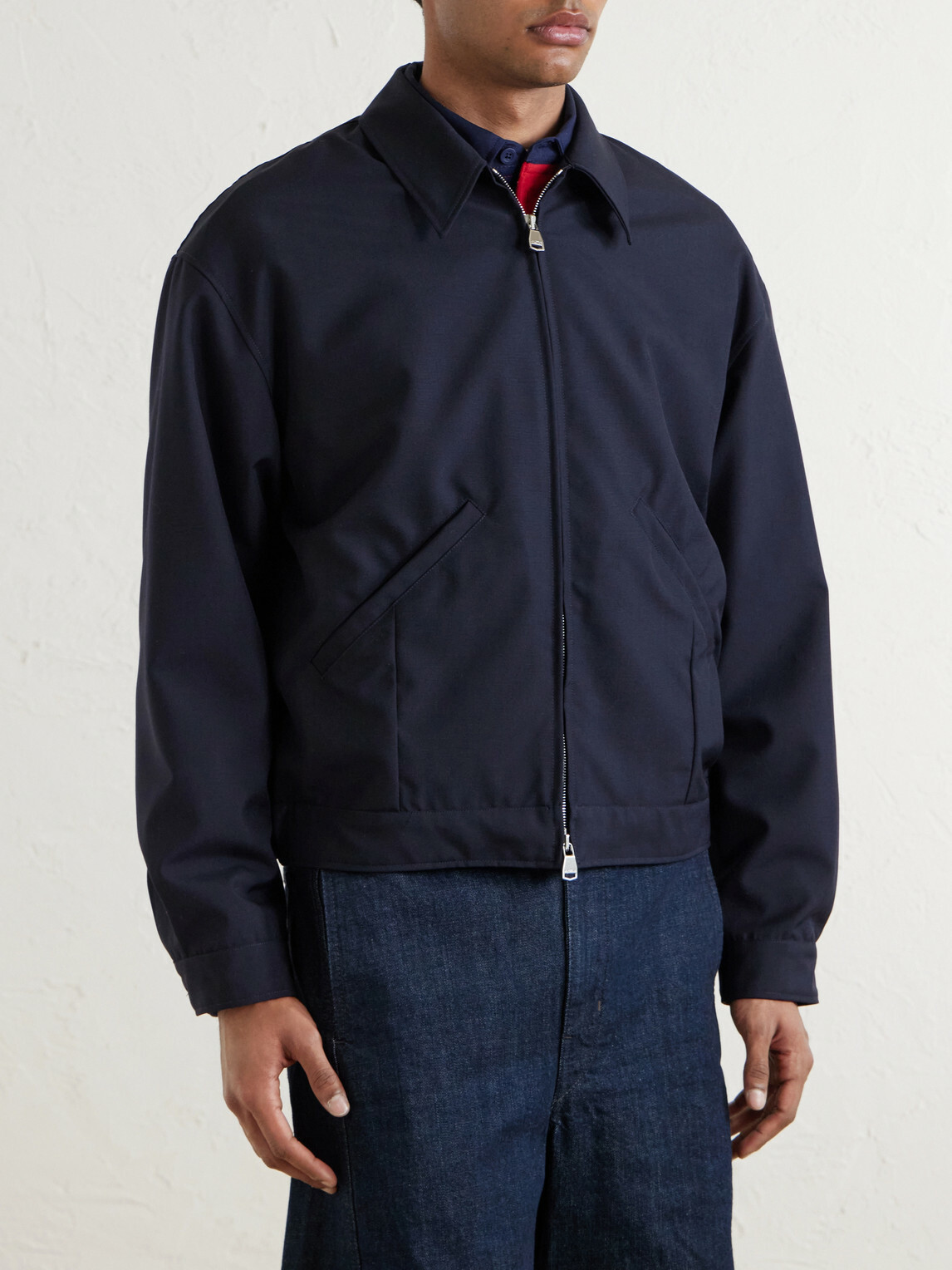 Valstar - Stan Wool Bomber Jacket - Blue