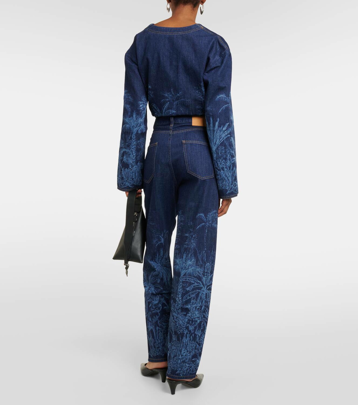 Alanui Jungle printed high-rise jeans