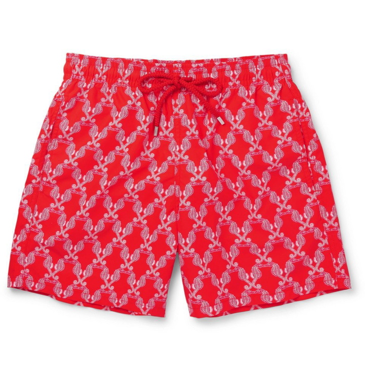 Photo: Vilebrequin - Moorea Mid-Length Printed Swim Shorts - Men - Red